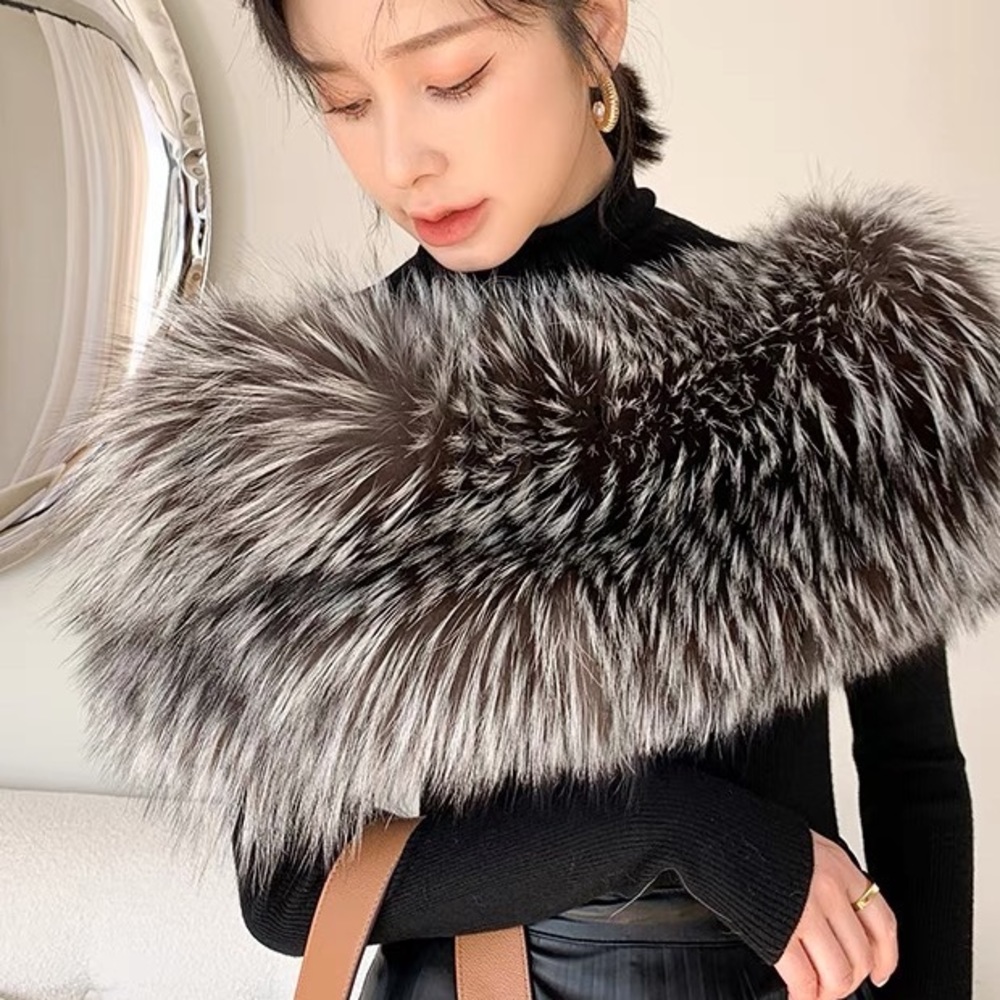 Fox fur shawl